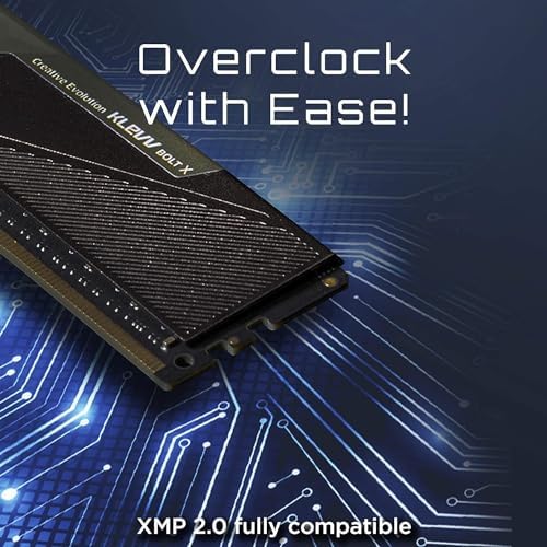 KLEVV Bolt X DDR4 32GB  2x16GB  3200MHz CL16 1 35V Gaming Desktop Ram Memory SK Hynix Chip XMP 2 0 Ready  KD4AGUA80 32A160U 