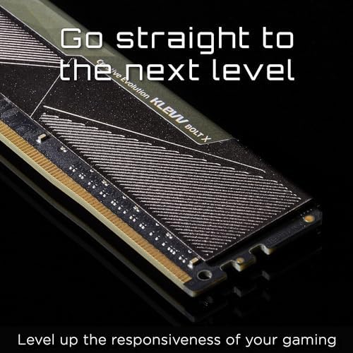 KLEVV Bolt X DDR4 32GB  2x16GB  3200MHz CL16 1 35V Gaming Desktop Ram Memory SK Hynix Chip XMP 2 0 Ready  KD4AGUA80 32A160U 