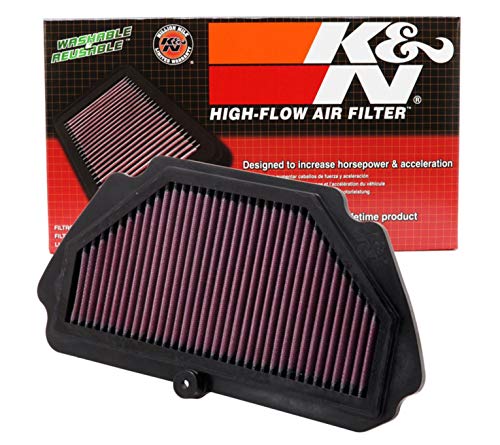 K&N Engine Air Filter  High Performance  Premium  Powersport Air Filter  Fits 2009 2019 KAWASAKI  Ninja ZX 6R  ZX 6R ABS  KRT Edition  30th Anniversary  ZX600  KA 6009