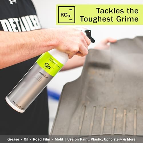 KOCHCHEMIE Green Star   Highly Concentrated Universal Cleaner; NTA  Phosphate  and Solvent Free  Clean Auto Interiors and Exteriors  Engines  Commercial  Home  and Industrial Use  1 Liter