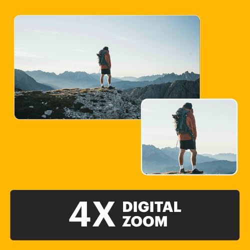 KODAK PIXPRO C1 Friendly Zoom Digital Camera   13MP Compact Point and Shoot with 2 8  180  Tilt LCD Flip Screen  Retro Vintage Design with 4X Zoom and 1080P Full HD Video for Travel  Vlogging  Brown