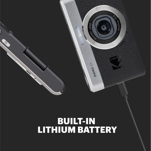 KODAK PIXPRO C1 Friendly Zoom Digital Camera   13MP Compact Point and Shoot with 2 8  180  Tilt LCD Flip Screen  Retro Vintage Design with 4X Zoom and 1080P Full HD Video for Travel  Vlogging  Brown