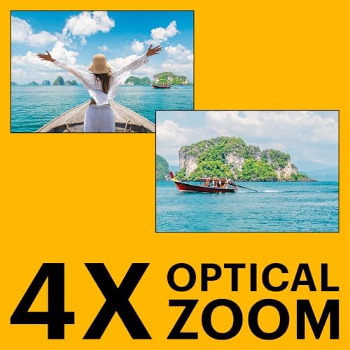KODAK PIXPRO WPZ2 Waterproof Digital Camera  16MP with 4X Optical Zoom  Shockproof  Dustproof  1080p Video  Wi Fi  Waterproof to 50ft  Yellow