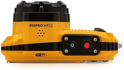 KODAK PIXPRO WPZ2 Waterproof Digital Camera  16MP with 4X Optical Zoom  Shockproof  Dustproof  1080p Video  Wi Fi  Yellow