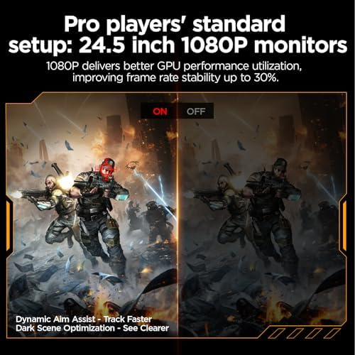 KOORUI 24 5 Inch Gaming Monitor 200Hz  1ms  FHD 1920   1080p  IPS Display  HDR400  90  DCI P3 Color Gamut with Adaptive Sync  HDMI & DP Port  Black  G2511P