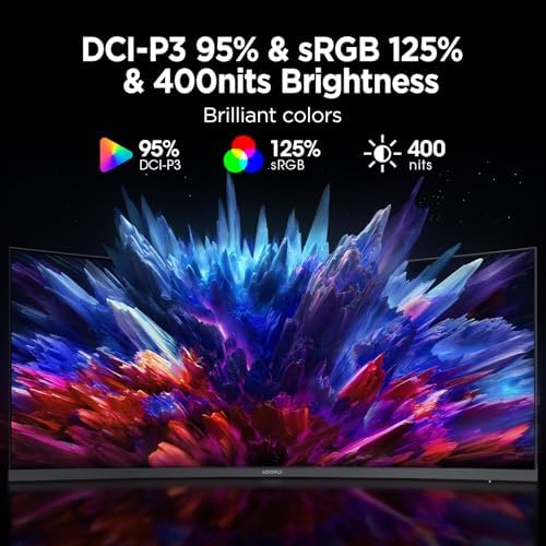 KOORUI 24 5 Inch Gaming Monitor 200Hz  1ms  FHD 1920   1080p  IPS Display  HDR400  90  DCI P3 Color Gamut with Adaptive Sync  HDMI & DP Port  Black  G2511P