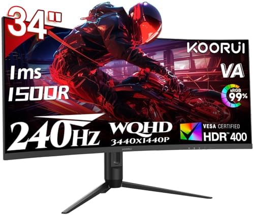 KOORUI 24 5 Inch Gaming Monitor 200Hz  1ms  FHD 1920   1080p  IPS Display  HDR400  90  DCI P3 Color Gamut with Adaptive Sync  HDMI & DP Port  Black  G2511P