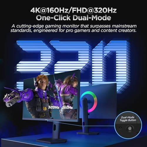 KOORUI 24 5 Inch Gaming Monitor 200Hz  1ms  FHD 1920   1080p  IPS Display  HDR400  90  DCI P3 Color Gamut with Adaptive Sync  HDMI & DP Port  Black  G2511P