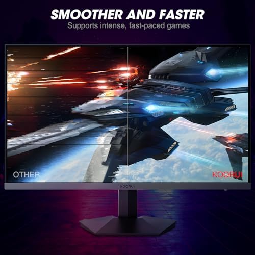 KOORUI 24 5 Inch Gaming Monitor 200Hz  1ms  FHD 1920   1080p  IPS Display  HDR400  90  DCI P3 Color Gamut with Adaptive Sync  HDMI & DP Port  Black  G2511P