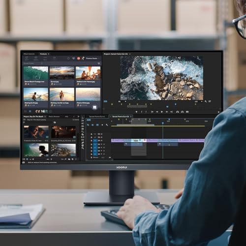 KOORUI 24 5 Inch Gaming Monitor 200Hz  1ms  FHD 1920   1080p  IPS Display  HDR400  90  DCI P3 Color Gamut with Adaptive Sync  HDMI & DP Port  Black  G2511P