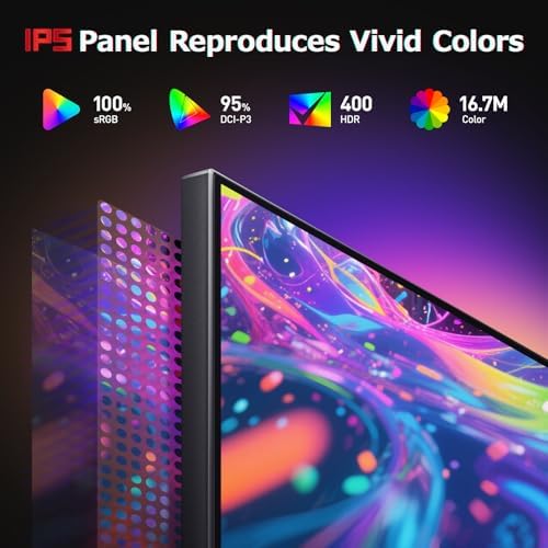 KOORUI 27 Gaming Monitor  200Hz 1ms Fast IPS  WQHD  2560 x 1440p  HDR 400 Display  DCI P3 95  Color Gamut  FreeSync Premium  Adaptive G Sync  HDMI x 2  DisplayPort  G2721P