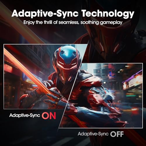 KOORUI 27 Inch Curved Gaming Monitor QHD  2560 x 1440  180Hz  1ms 1500R Display  Adaptive Sync  90  DCI P3  HDMI 2 0 & DisplayPort 1 4  VESA  Tilt  Eye Care  27E6QCA