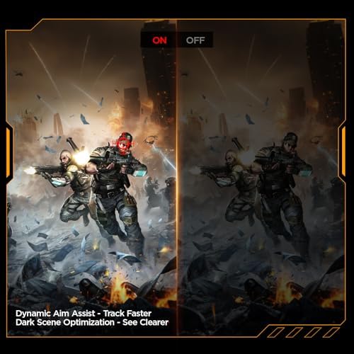 KOORUI 27 Inch QHD Gaming Monitor  200Hz Monitor  1ms  Fast IPS  HDR400  95  DCI P3 Color Gamut  Height/Pivot/Tilt Adjustability  Adaptive Sync Technology  HDMI & DP Ports  2K Display  Black G2722P