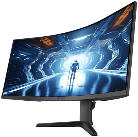 KOORUI 27 Inch QHD Gaming Monitor  200Hz Monitor  1ms  Fast IPS  HDR400  95  DCI P3 Color Gamut  Height/Pivot/Tilt Adjustability  Adaptive Sync Technology  HDMI & DP Ports  2K Display  Black G2722P
