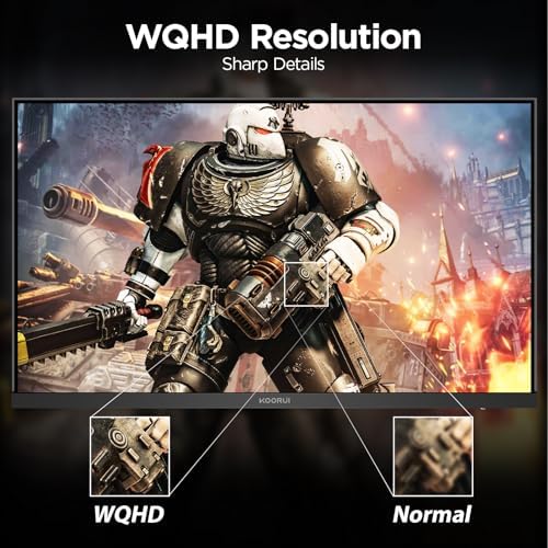 KOORUI 34 inch Curved Ultrawide WQHD 3440 1440 Gaming Monitor  180Hz 1000R  PIP/PBP  1ms MPRT   HDR400  DCI P3 95   FreeSync Premium  1 x DP 1 4 & 2 x HDMI 2 0  Tilt Height Swivel Adjustment  34E6UC