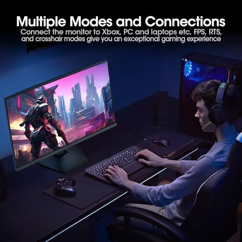 KOORUI Gaming Monitor  QHD 24 Nano IPS Display  1440P 165Hz Computer Monitor  1ms 2K PC Screen  100  sRGB  Adaptive Sync  Height/Tilt/Pivot Adjustment  HDMI  DisplayPort  GP01