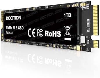 KOOTION 512GB PCIe 3 0 M 2 Internal Solid State Drive PCle 3 0x4 SSD NVMe M 2 2280 Internal SSD Up to 3500MB/s PCIe Gen 3 NVMe SSD Less Heat Large Storage M 2 Internal Solid State Hard Drive for PC