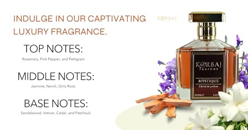 KORBAJ PARFUMS Emir   Arabian Perfume for Women  Eau de Parfum Men with with Sicilian Orange  Calabrian Bergamot   White Musk  Vanilla  Amber and Fruity Notes100ml