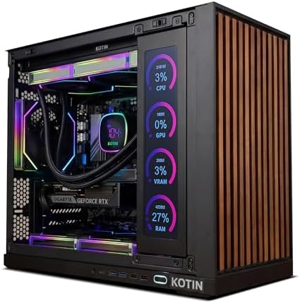 KOTIN Prebuilt Gaming PC Desktop Computer  Ryzen 7 9700X  GeForce RTX 5060 8GB  16GB DDR5 6000MHz  1TB PCIe 4 0 SSD  11 3 Display  360mm Liquid Cooler  WiFi 7  Windows 11 Home  ARGB Gaming Tower G60B