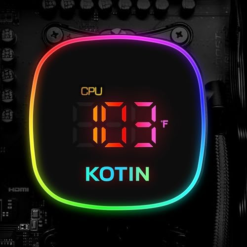 KOTIN Prebuilt Gaming PC Desktop Computer  Ryzen 7 9700X  GeForce RTX 5060 8GB  16GB DDR5 6000MHz  1TB PCIe 4 0 SSD  11 3 Display  360mm Liquid Cooler  WiFi 7  Windows 11 Home  ARGB Gaming Tower G60B
