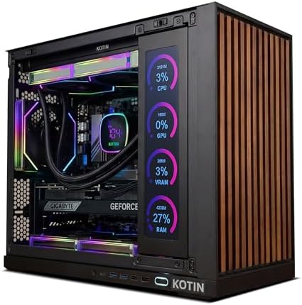 KOTIN Prebuilt Gaming PC Desktop Computer  Ryzen 7 9700X  GeForce RTX 5060 8GB  16GB DDR5 6000MHz  1TB PCIe 4 0 SSD  11 3 Display  360mm Liquid Cooler  WiFi 7  Windows 11 Home  ARGB Gaming Tower G60B