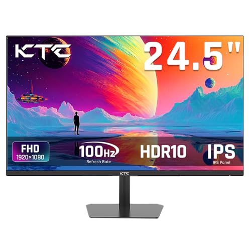 KTC 24 5 Inch 100Hz IPS Computer Monitor   FHD 1920 x 1080P   Anti Blue Light Screen  126  sRGB  16 7M  Support FreeSync and GSync  PC Monitor for Casual Gaming and Working