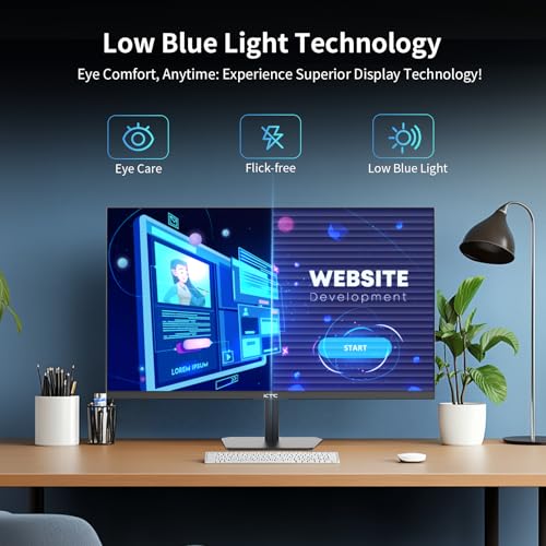 KTC 24 5 Inch 100Hz IPS Computer Monitor   FHD 1920 x 1080P   Anti Blue Light Screen  126  sRGB  16 7M  Support FreeSync and GSync  PC Monitor for Casual Gaming and Working