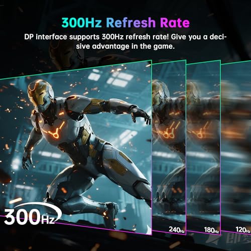 KTC 24 5 Inch 300Hz Gaming Monitor  FHD 1080P 240Hz Fast IPS Monitor  HDR  FreeSync  DisplayPort x1 HDMI x2  119  sRGB  Height/Pivot/Tilt Adjustment  VESA Support  H25Y7