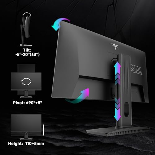KTC 24 5 Inch 300Hz Gaming Monitor  FHD 1080P 240Hz Fast IPS Monitor  HDR  FreeSync  DisplayPort x1 HDMI x2  119  sRGB  Height/Pivot/Tilt Adjustment  VESA Support  H25Y7