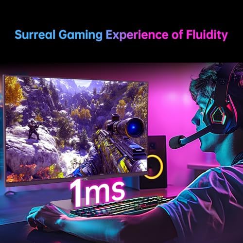 KTC 24 Inch 180Hz/190Hz Gaming Monitor  FHD PC Computer Monitor with Fast IPS Panel  HDR400  133  sRGB  Bluelight Filter  2 HDMI & 1 DP Port  Compatible Freesync and Wall Mountable  H24F8