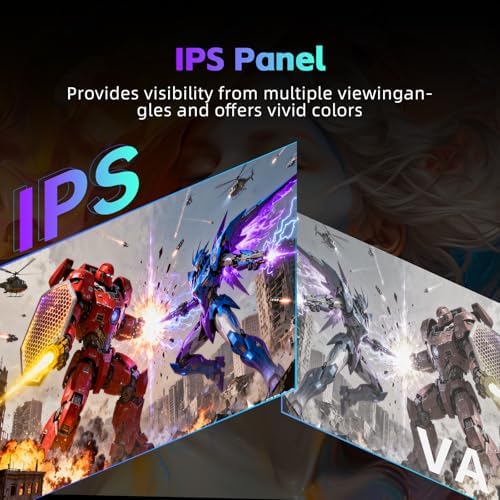 KTC Monitor de computadora de 24 pulgadas, monitor de juegos de oficina FHD 144Hz, IPS, sincronización adaptativa, puerto HDMI y DP, relación de contraste 1500:1, filtro de luz azul, inclinación