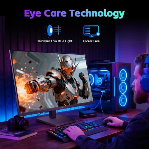 KTC 24 Inch Computer Monitor  FHD 144Hz Office Gaming Monitor  IPS  Adaptive Sync  HDMI & DP Port  1500 1 Contrast Ratio  Bluelight Filter  Tilt Adjustable  H24B9S