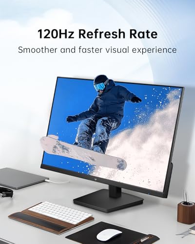 KTC 27 Inch Computer Monitor   QHD  2560 x 1440  Display  Up to 120Hz Monitor  IPS Panel  123  sRGB  HDMI 2 0 x 2 & DP 1 4 x1  Adaptive Sync  Eye Friendly Screen PC Monitors for Work Gaming  H27D9