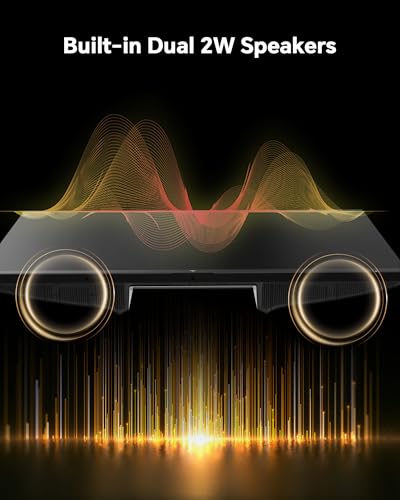 KTC Monitor de juegos de 27 pulgadas 200Hz, monitor 1440P con altavoces, monitores de computadora de hasta 210 Hz, IPS rápido 1 ms, 131% sRGB, sincronización adaptativa, ajuste de inclinación/giro