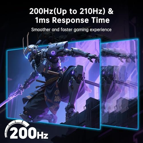 KTC 27 Inch Gaming Monitor   2K QHD 2560 x 1440 Monitor  Up to 210Hz & 1ms  Bulit in Speakers  Adaptive Sync  HDR400  131  sRGB  IPS Monitors Gamer with HDMI 2 0 x 2 & DP1 4 x 2  H27T22C 3