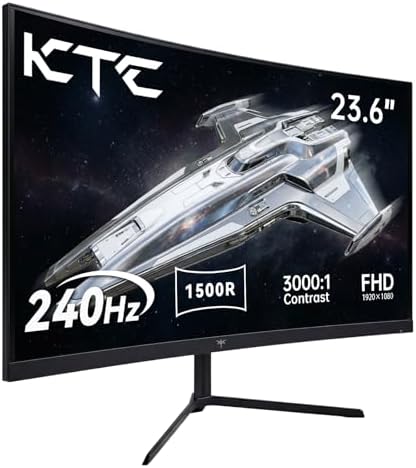 KTC 27 Inch Gaming Monitor 200Hz  1440P Monitor with Speakers  Up to 210Hz Computer Monitors Fast IPS 1ms  131  sRGB  Adaptive Sync  Tilt/Swivel/Pivot/Height Adjustment  HDMI DisplayPort  White H27T6