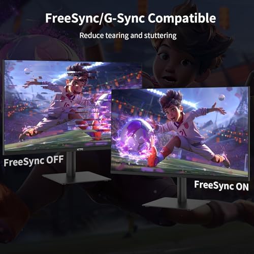 KTC Monitor OLED para juegos de 27 pulgadas, QHD 2560 x 1440, 240Hz, 0.03ms, Tipo-C 65W, altavoces integrados, G-SYNC y FreeSync, HDMI2.0, DisplayPort1.4, USB-C 3.0, G27P6