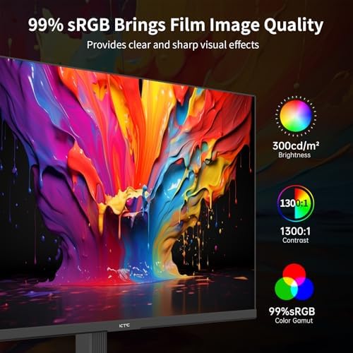 KTC Monitor OLED para juegos de 27 pulgadas, QHD 2560 x 1440, 240Hz, 0.03ms, Tipo-C 65W, altavoces integrados, G-SYNC y FreeSync, HDMI2.0, DisplayPort1.4, USB-C 3.0, G27P6