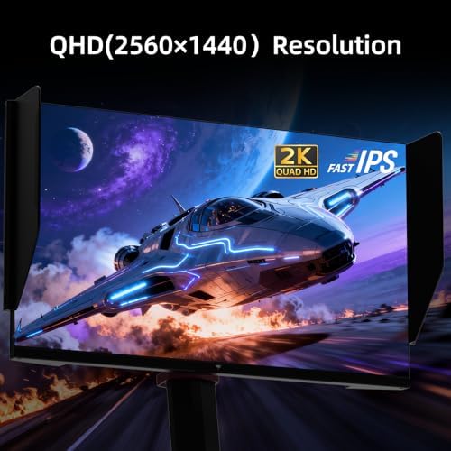 KTC Monitor OLED para juegos de 27 pulgadas, QHD 2560 x 1440, 240Hz, 0.03ms, Tipo-C 65W, altavoces integrados, G-SYNC y FreeSync, HDMI2.0, DisplayPort1.4, USB-C 3.0, G27P6
