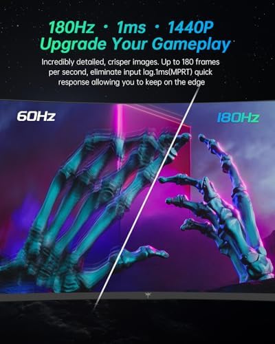 KTC Monitor OLED para juegos de 27 pulgadas, QHD 2560 x 1440, 240Hz, 0.03ms, Tipo-C 65W, altavoces integrados, G-SYNC y FreeSync, HDMI2.0, DisplayPort1.4, USB-C 3.0, G27P6