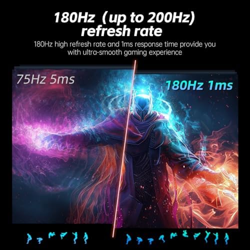 KTC Monitor OLED para juegos de 27 pulgadas, QHD 2560 x 1440, 240Hz, 0.03ms, Tipo-C 65W, altavoces integrados, G-SYNC y FreeSync, HDMI2.0, DisplayPort1.4, USB-C 3.0, G27P6