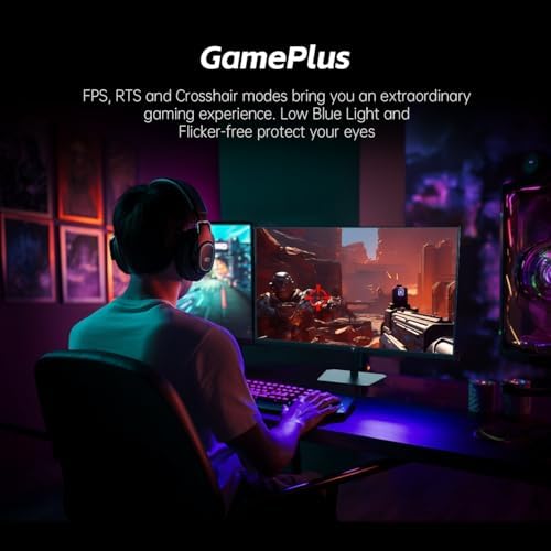 KTC Monitor OLED para juegos de 27 pulgadas, QHD 2560 x 1440, 240Hz, 0.03ms, Tipo-C 65W, altavoces integrados, G-SYNC y FreeSync, HDMI2.0, DisplayPort1.4, USB-C 3.0, G27P6
