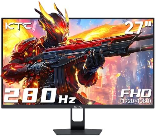 KTC Monitor OLED para juegos de 27 pulgadas, QHD 2560 x 1440, 240Hz, 0.03ms, Tipo-C 65W, altavoces integrados, G-SYNC y FreeSync, HDMI2.0, DisplayPort1.4, USB-C 3.0, G27P6