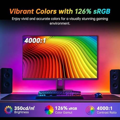 KTC Monitor OLED para juegos de 27 pulgadas, QHD 2560 x 1440, 240Hz, 0.03ms, Tipo-C 65W, altavoces integrados, G-SYNC y FreeSync, HDMI2.0, DisplayPort1.4, USB-C 3.0, G27P6