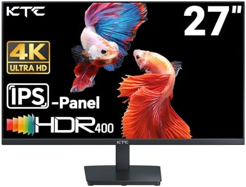 KTC Monitor OLED para juegos de 27 pulgadas, QHD 2560 x 1440, 240Hz, 0.03ms, Tipo-C 65W, altavoces integrados, G-SYNC y FreeSync, HDMI2.0, DisplayPort1.4, USB-C 3.0, G27P6