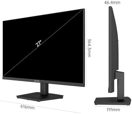 KTC Monitor OLED para juegos de 27 pulgadas, QHD 2560 x 1440, 240Hz, 0.03ms, Tipo-C 65W, altavoces integrados, G-SYNC y FreeSync, HDMI2.0, DisplayPort1.4, USB-C 3.0, G27P6