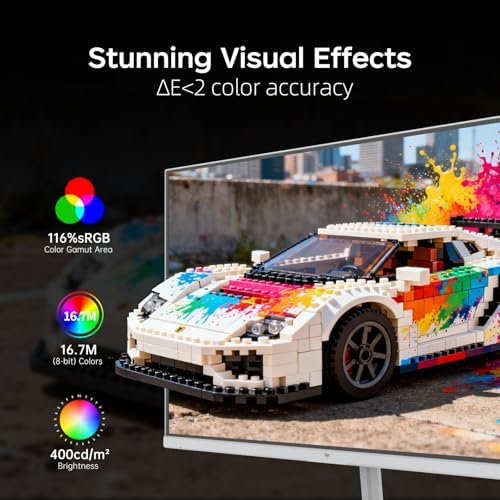 KTC Monitor OLED para juegos de 27 pulgadas, QHD 2560 x 1440, 240Hz, 0.03ms, Tipo-C 65W, altavoces integrados, G-SYNC y FreeSync, HDMI2.0, DisplayPort1.4, USB-C 3.0, G27P6