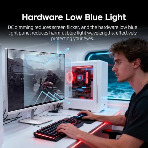 KTC Monitor OLED para juegos de 27 pulgadas, QHD 2560 x 1440, 240Hz, 0.03ms, Tipo-C 65W, altavoces integrados, G-SYNC y FreeSync, HDMI2.0, DisplayPort1.4, USB-C 3.0, G27P6