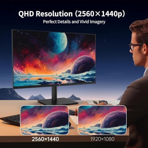 KTC 27 Inch QHD 2560   1440  100Hz Computer Monitor   IPS Panel  Anti Blue Light Screen  100  High Color Gamut  123  sRGB  Support FreeSync and GSync  PC Monitor for Casual Gaming and Working