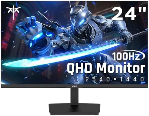 KTC 27 Inch QHD Computer Monitor  2K 100Hz IPS Gaming Monitor  1440P Frameless Eye Care PC Office Monitor with HDMI/DP  FreeSync & G Sync  HDR10  VESA  Tilt Adjustable